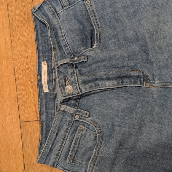 Levi’s 721 High Rise Skinny Jeans Light Wash Fray Hem 29 — Washed Out Aesthetic - Picture 2 of 9